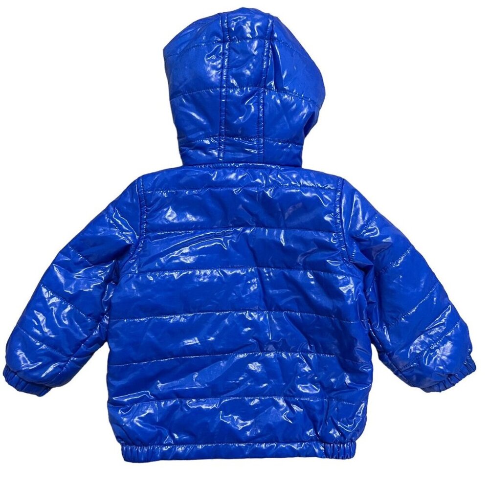 Nautica 12m Bright Blue & Lime Green Puffer Jacket - Picture 5 of 5
